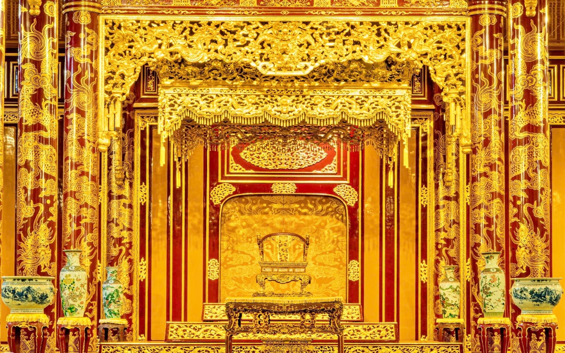 Throne Nguyen Dynasty Hue